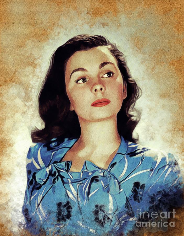 Jean Simmons, Vintage Movie Star Painting by Esoterica Art Agency ...