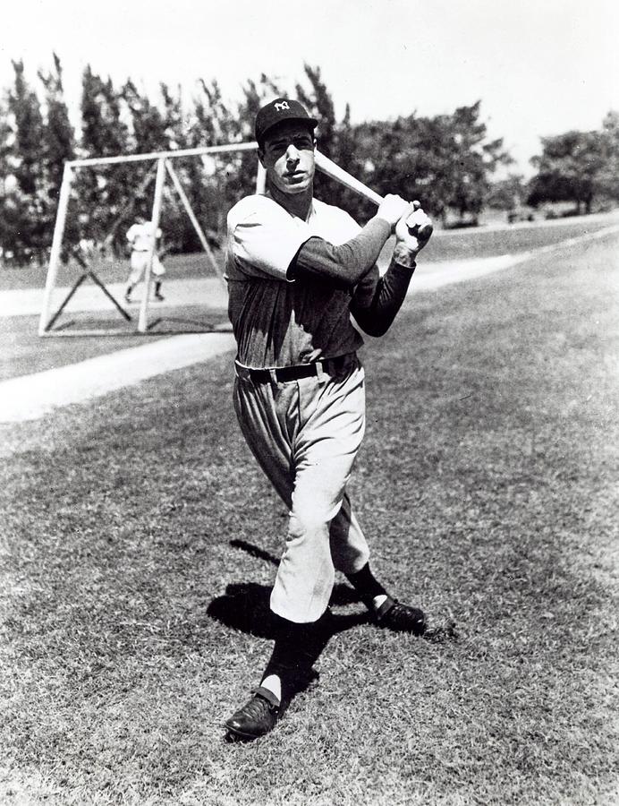 Joe Dimaggio Vintage Baseball by Photo File