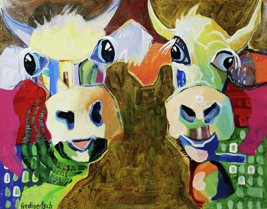 Just We Two #10 Painting by Fredi Gertsch