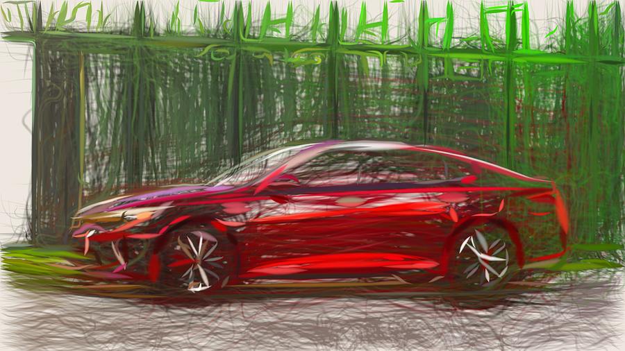 Kia Optima Draw #11 Digital Art by CarsToon Concept