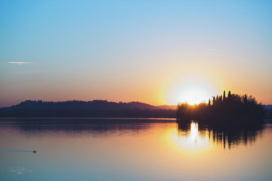 Lake Sunset #10 Photograph by Deimagine