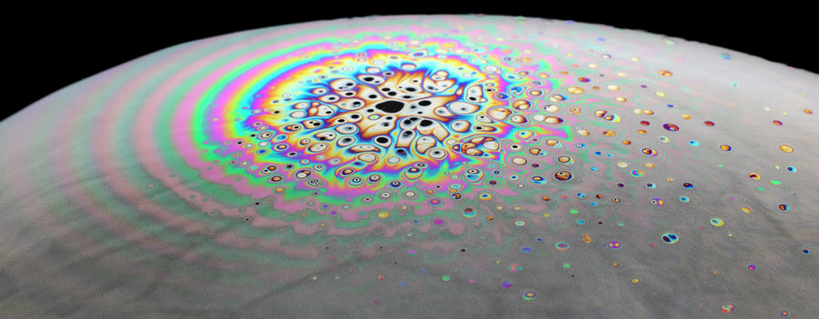 Light Refracting On Bubble Film Surface #10 Photograph by Phil DEGGINGER