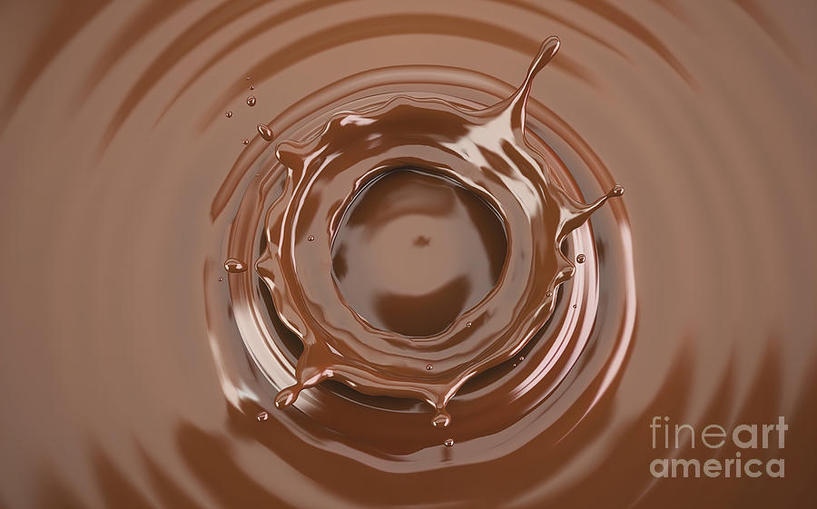 Liquid Chocolate Crown Splash Photograph By Leonello Calvetti Science