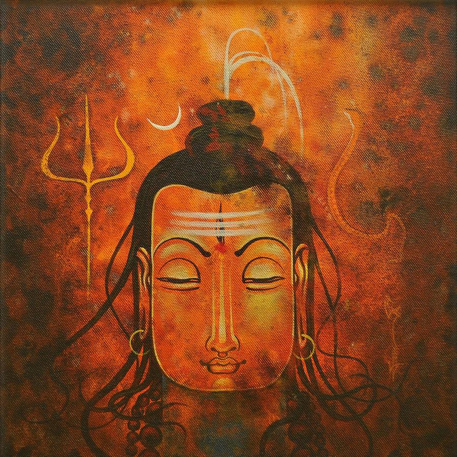 Lord Shiva Painting by Vishal Gurjar - Pixels