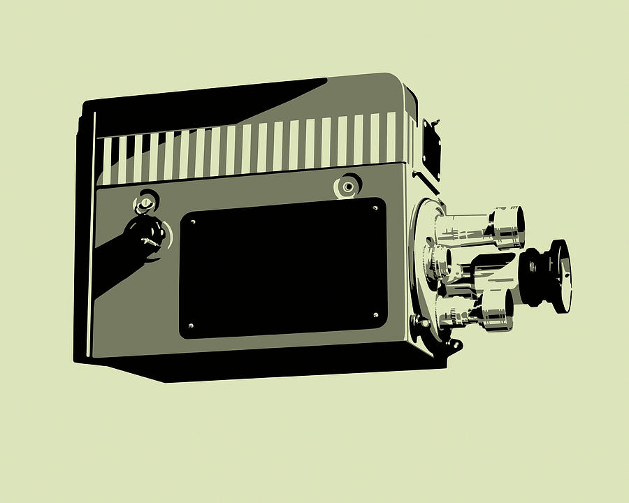 Movie Camera Drawing by CSA Images - Fine Art America