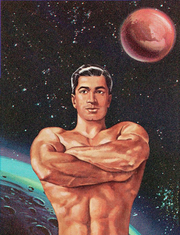 Science Fiction Drawing - Muscle man #10 by CSA Images