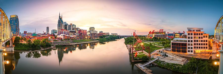 Nashville Photograph - Nashville, Tennessee, Usa Downtown City #10 by Sean Pavone