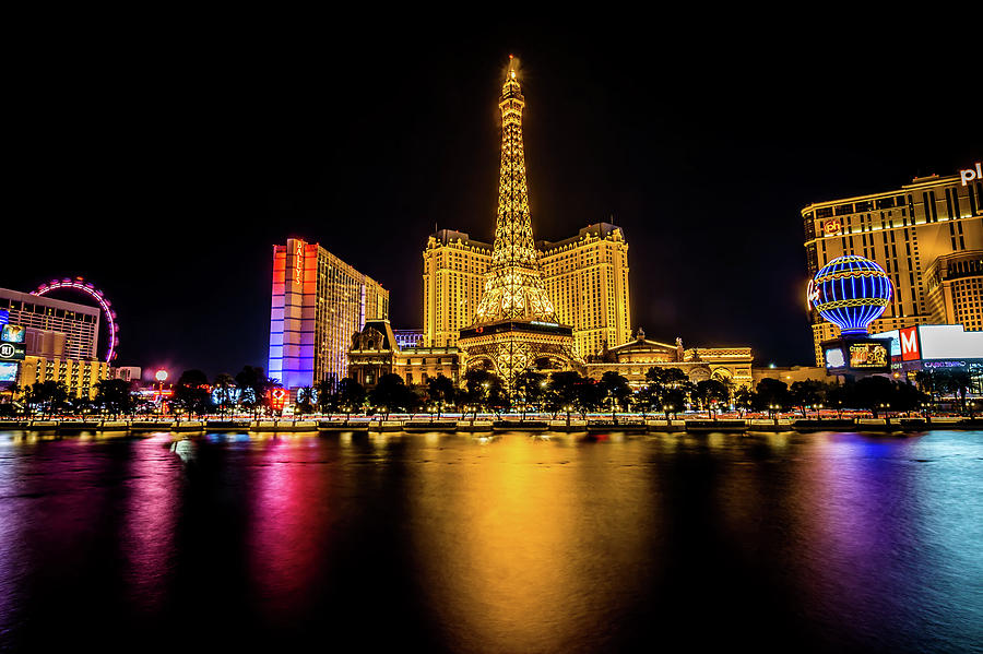 Nigh Life And City Skyline In Las Vegas Nevada #10 Photograph by Alex Grichenko