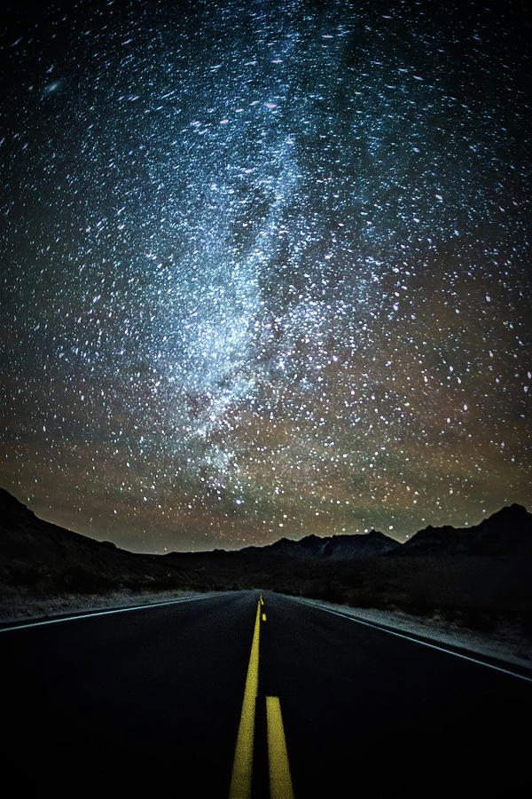 Night time and dark sky over death valley national park #10 Photograph by Alex Grichenko