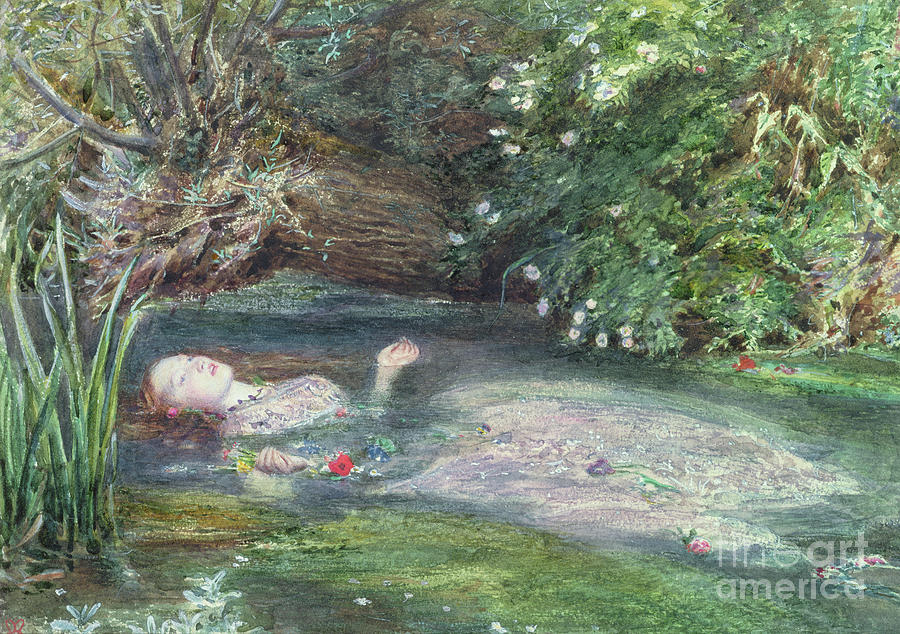 Ophelia Painting by John Everett Millais