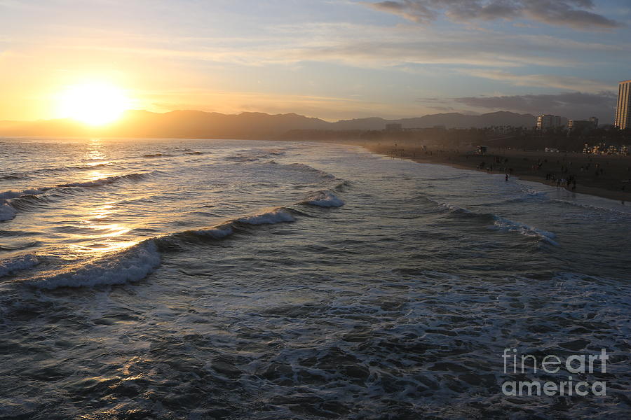 Pacific Sunset , Santa Monica, California by John Shiron Pacific Sunset , Santa Monica, California by John Shiron