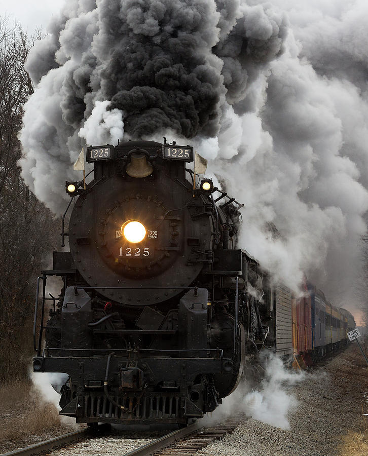 Pere Marquette 1225 steam locomotive, also known as the Polar Ex ...