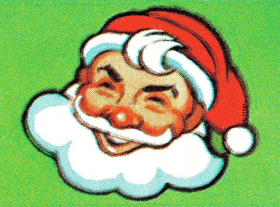 Christmas Drawing - Santa Claus #10 by CSA Images