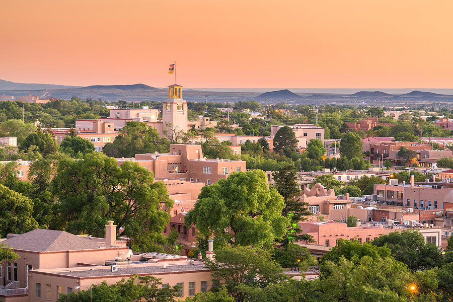 Santa Fe, New Mexico, Usa Downtown Photograph by Sean Pavone - Fine Art ...