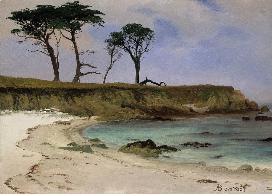 Albert Bierstadt  Painting - Sea Cove by Albert Bierstadt