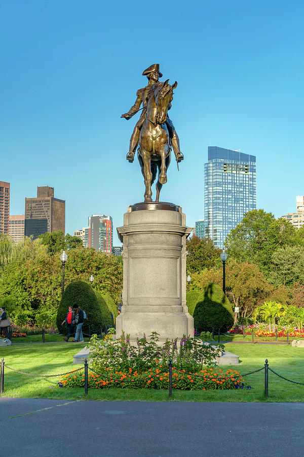 Statue, Public Garden, Boston, Ma #10 Digital Art by Laura Zeid