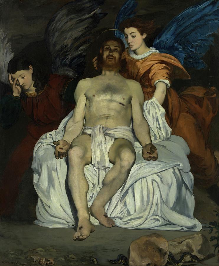 The Dead Christ With Angels Painting by Edouard Manet The Dead Christ With Angels Painting by Edouard Manet