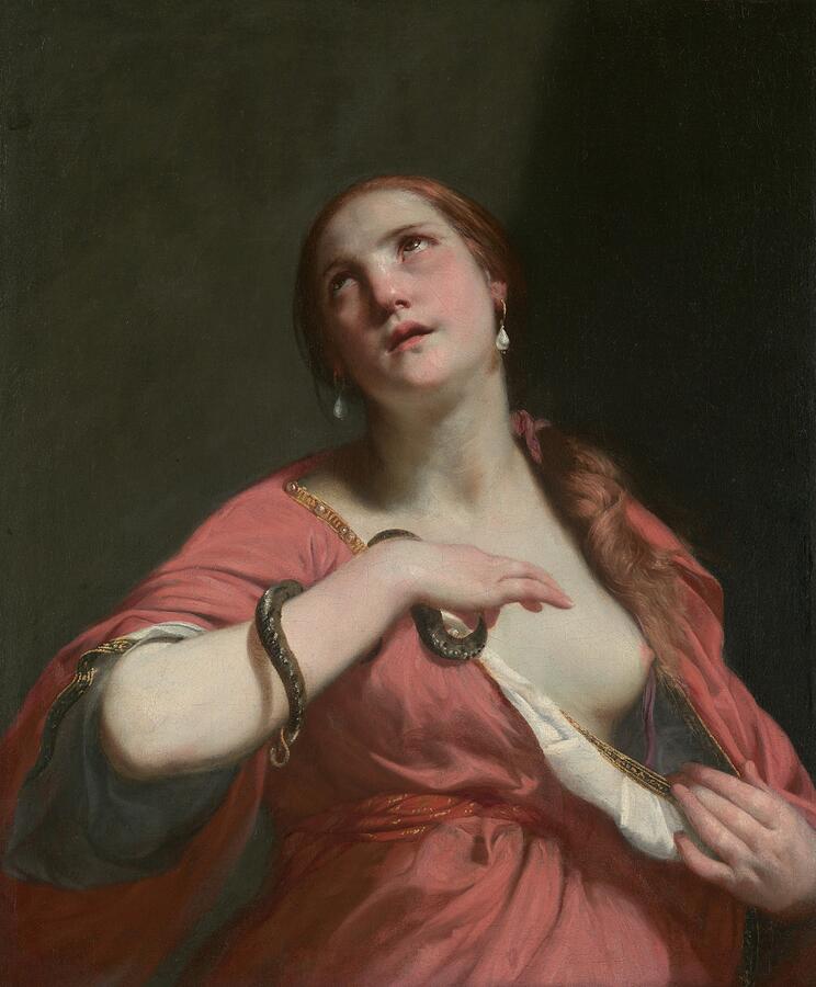 Queen Painting - The Death Of Cleopatra by Guido Cagnacci