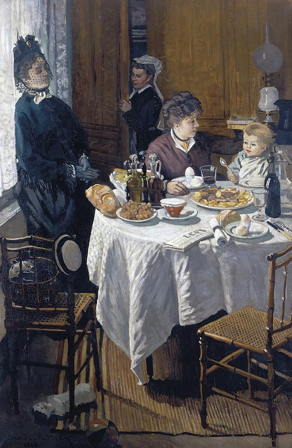 Claude Monet Painting - The Luncheon by Claude Monet