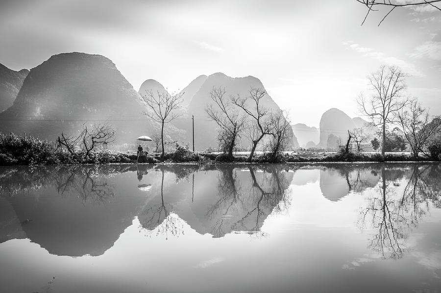 The mountains and countryside scenery in spring #10 Photograph by Carl Ning