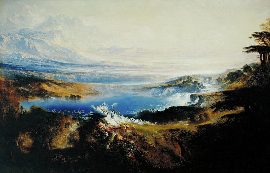 John Martin Painting - The Plains of Heaven  #4 by John Martin
