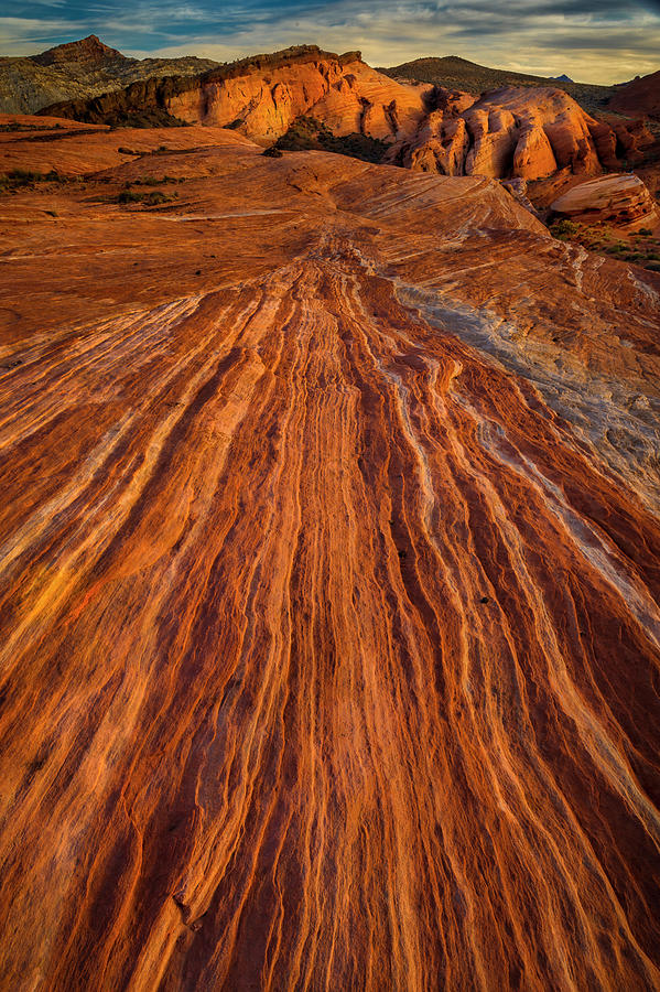 Pattern Photograph - USA, Nevada, Overton, Valley Of Fire #10 by Jaynes Gallery