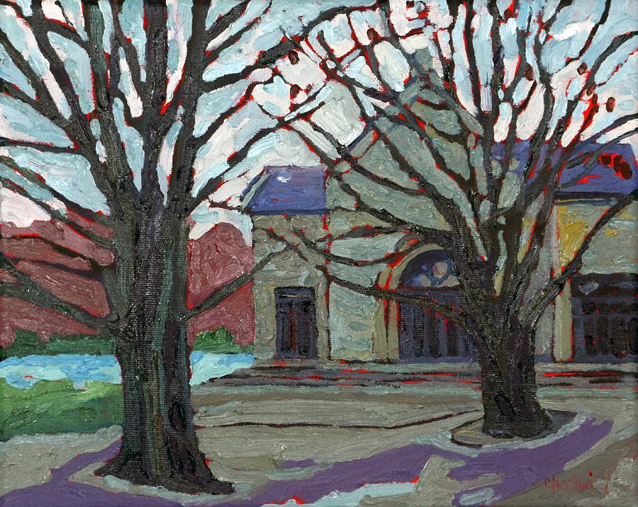 1000 Islands Village Chapel Painting by Phil Chadwick