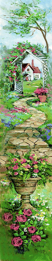 Nature Painting - 10330 Pathway Through The Arbor by Barbara Mock