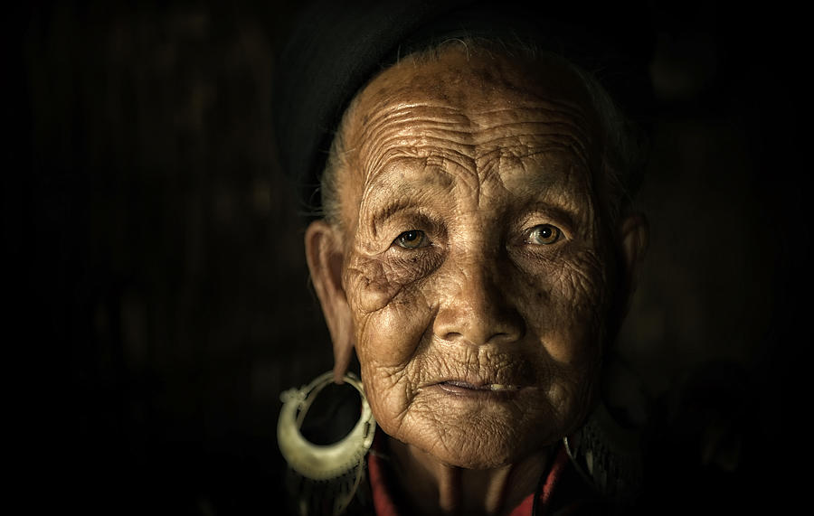 Portrait Photograph - 105 Year by Sarawut Intarob