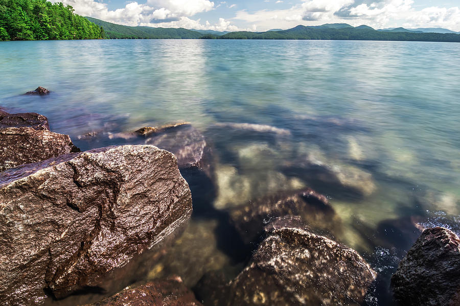 Beautiful landscape scenes at lake jocassee south carolina #108 Photograph by Alex Grichenko