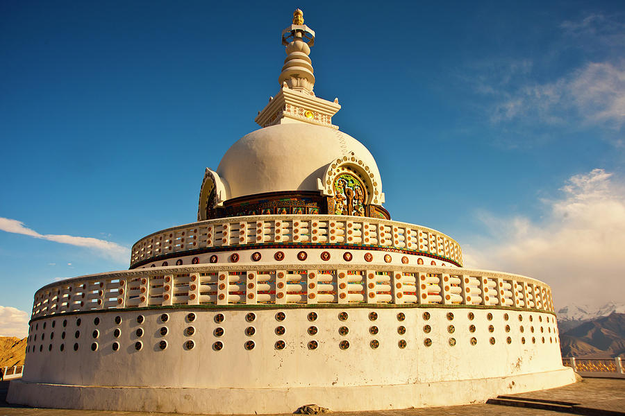 1080-shanti Stupa Photograph by Ajay K Shah