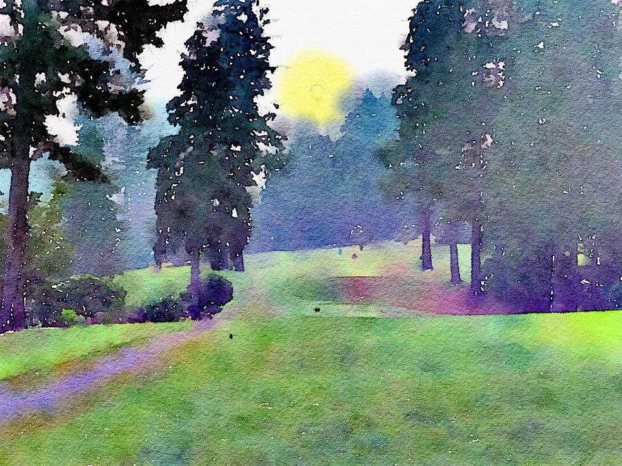 10th Tee Painting by Wade Binford