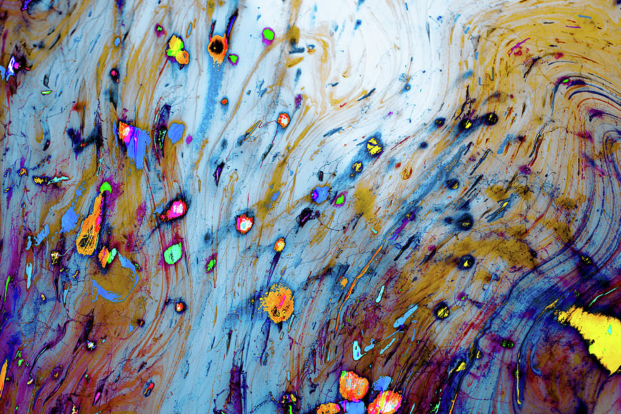 Abstract Grunge Art Background Texture With Colorful Paint Splas #11 Photograph by Cavan Images
