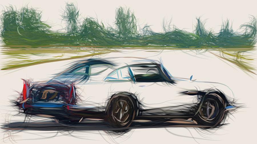 aston martin db5 drawing