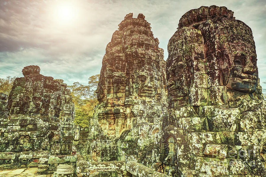 Bayon temple angkor wat unesco world heritage site #11 Photograph by MotHaiBaPhoto Prints