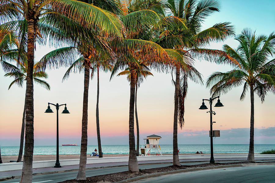Beach At Fort Lauderdale, Fl #11 Digital Art by Laura Zeid
