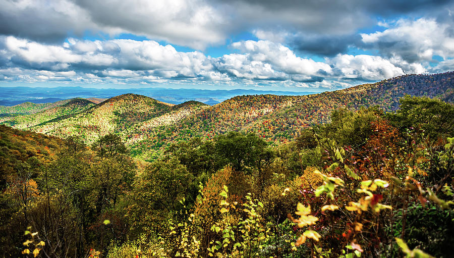 Blue Ridge And Smoky Mountains Changing Color In Fall #11 Photograph by Alex Grichenko