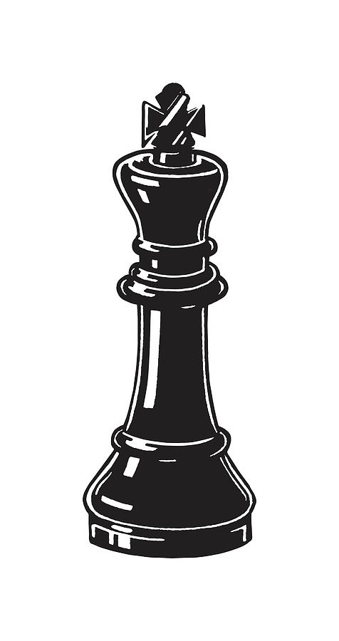 Drawing of chess pieces | Art Board Print