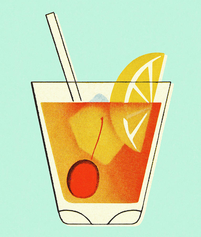 Vintage Drawing - Cocktail #11 by CSA Images