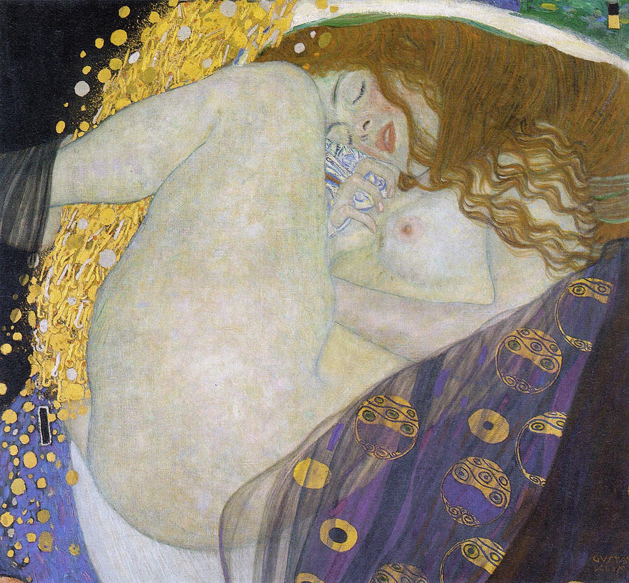 Gustav Klimt Painting - Danae #11 by Gustav Klimt
