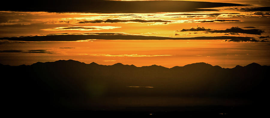 Early morning sunrise over valley of fire and las vegas #11 Photograph by Alex Grichenko