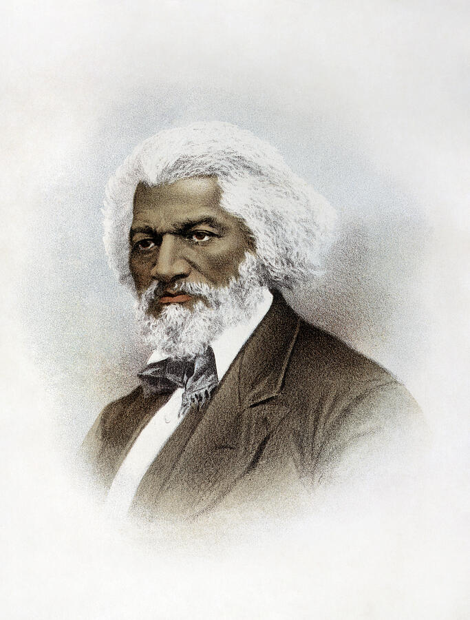 Frederick Douglass c1817-1895 #9 Painting by Granger