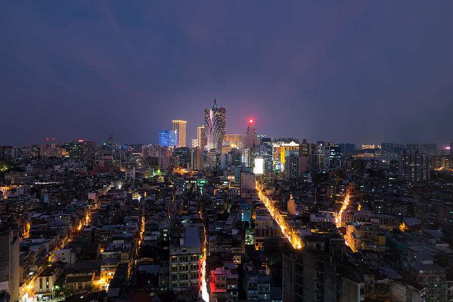 Architecture Photograph - Image Of Macau Macao, China. Skyscraper #11 by Prasit Rodphan