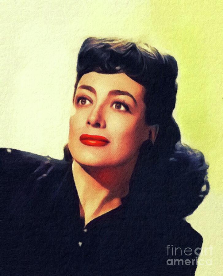 Joan Crawford, Vintage Movie Star Painting by Esoterica Art Agency ...