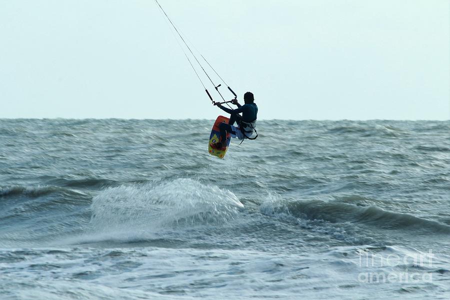 Kite Surfing #11 Photograph by Donn Ingemie