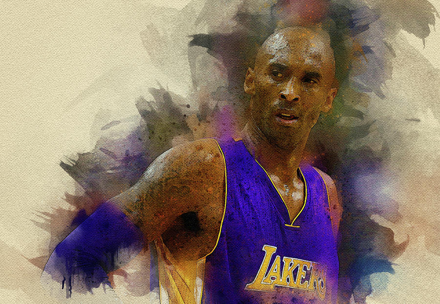 Kobe Bean Bryant Digital Art by Nadezhda Zhuravleva