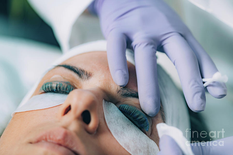 Tool Photograph - Lash Lifting In Beauty Salon #11 by Microgen Images/science Photo Library