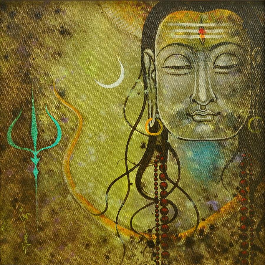 Lord Shiva Painting by Vishal Gurjar - Pixels
