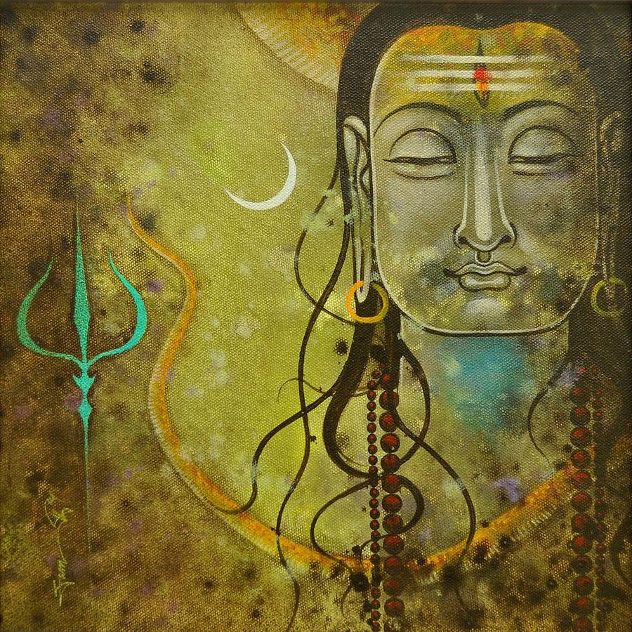 Lord Shiva Painting by Vishal Gurjar - Fine Art America