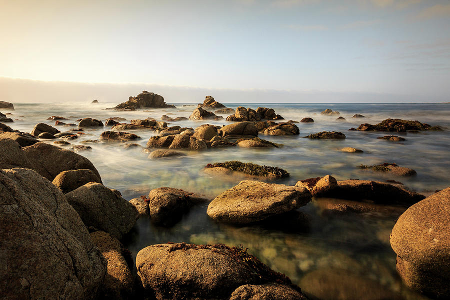 11 Mile Drive, Monterey, California. At The Sea, Stone Coast Photograph by Nicola Lederer